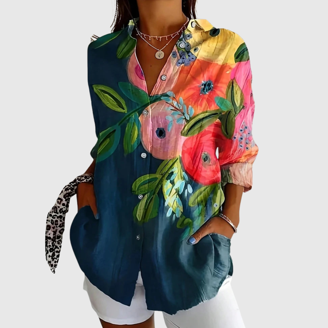 Multicolor floral print / 5XL