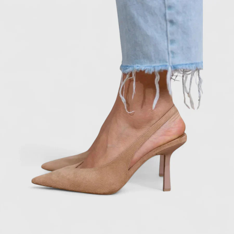 beige suede / 12